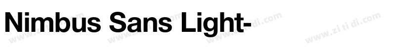 Nimbus Sans Light字体转换